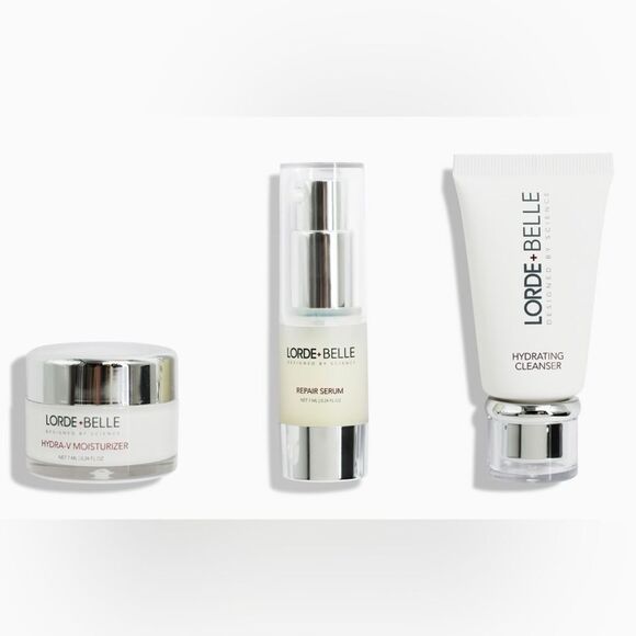 NWOB Lorde + Belle MINI TRAVEL SIZE 3-Step CC Skincare Regimen Trio - MSRP $100 - Picture 2 of 3